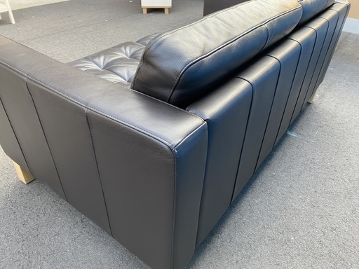 IKEA イケア ソファ 本革 2人掛け 2P ダークブラウン 中古品