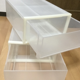 無印良品　収納ボックス2個の画像