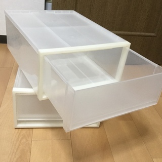 無印良品　収納ボックス2個の画像