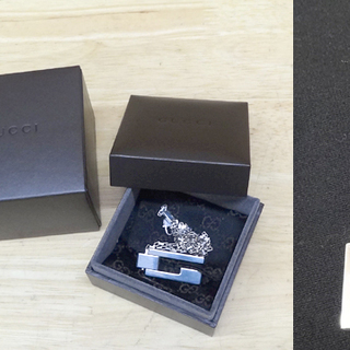 GUCCI グッチ シルバーネックレス Gマーク ロゴ 保存袋、ケース、箱付