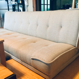 【取引終了】⭐︎3人掛け リクライニング ソファーベッド ⭐︎