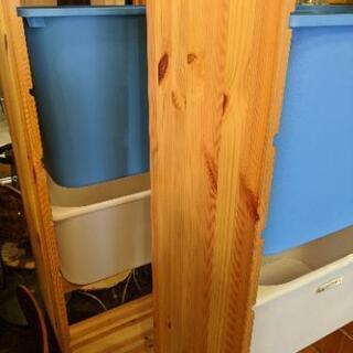 【売約済み】イケア　IKEA　トロファスト　TROFAST おもちゃ箱　収納　オープンシェルフ　パイン材　 コンビネーション　収納ボックス　検　IVAR の画像