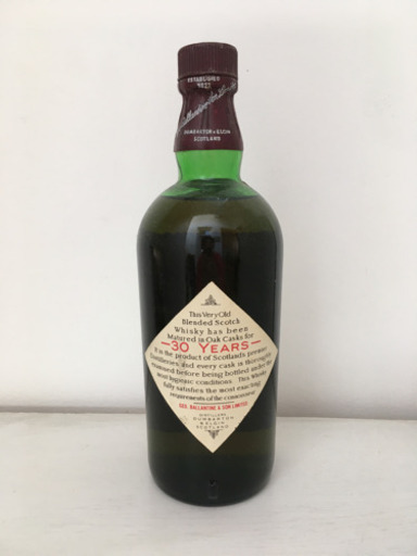 【お取引終了】Ballantines バレンタイン30年