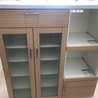 【美品】最終値下げ！キッチンボード　食器棚　レンジ台