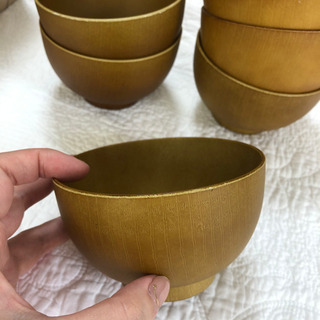 汁椀　木目　セリア　6つ　の画像