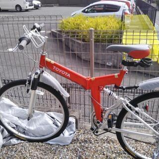 TOYOTA折りたたみ自転車　赤色