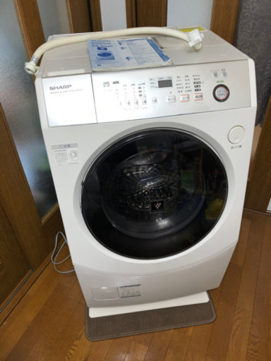 9キロ ドラム式 洗濯乾燥機 シャープ ES-V540 2014年式