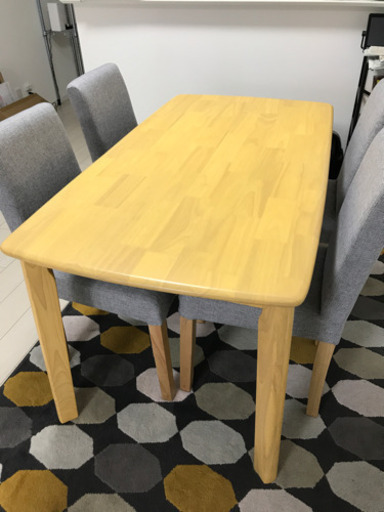 期間限定お値下げ中！美品！ダイニングテーブルセット椅子4脚付き