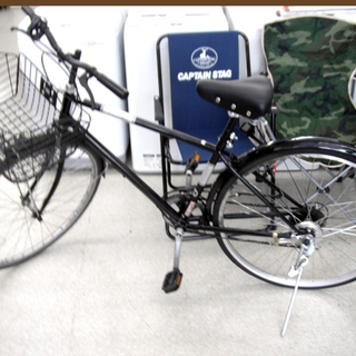 シティサイクル 27インチ 6段変速 VOLANTE 黒 自転車 サイクリング 買い物 通学 通勤 ☆ PayPay(ペイペイ)決済可能 ☆ 札幌市 北区 屯田