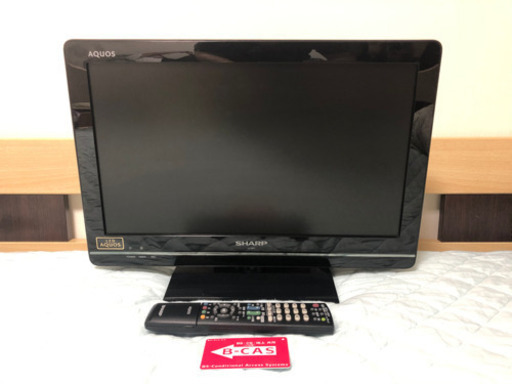 動作品 シャープ Sharp アクオス AQUOS 液晶テレビ LC-19K7 地デジ BS CS リモコン BｰCASカード付