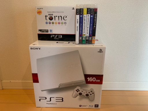 PS3 CECH-3000A 160GB HDMIケーブル torne 別途コントローラ ソフト6本付