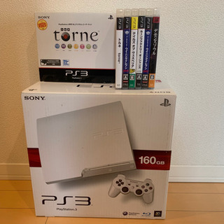 PS3 CECH-3000A 160GB HDMIケーブル torne 別途コントローラ ソフト6本付