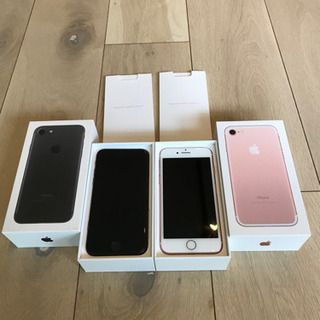 【ありがとうございました】iPhone7  2台セット‼︎ブラッ...