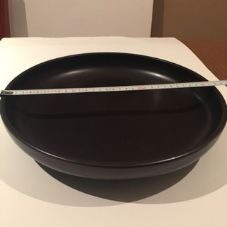 黒大皿  直径32.5cmの画像