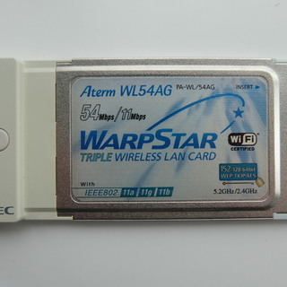 NEC　Aterm　WL54AGトリプル　ワイヤレスLANカードの画像