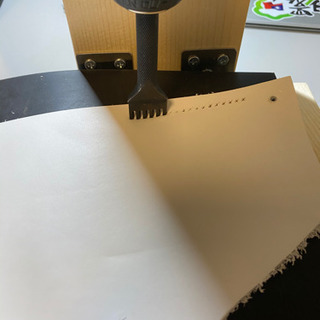 菱目打ち機械　静音　ハンドプレス　レザークラフトの画像