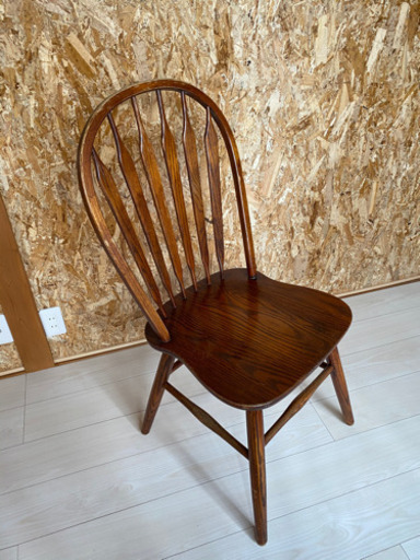 残り1脚です！希少！！Shin-Lee社　アンティーク　楢　ダイニングチェアー