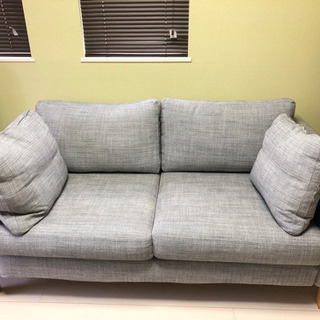 IKEAソファー　グレー　引き取り限定