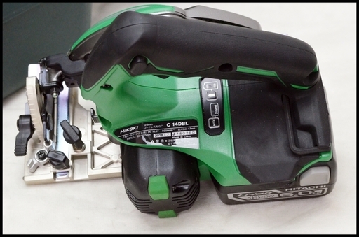 美品 HiKOKI 14.4V 6.0Ah 丸ノコ C14DBL LYPK コードレス マルノコ 6Ah (旧日立工機) 中古本体