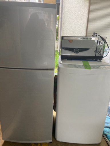 生活家電　5点セット　冷蔵庫　洗濯機　オーブントースター他