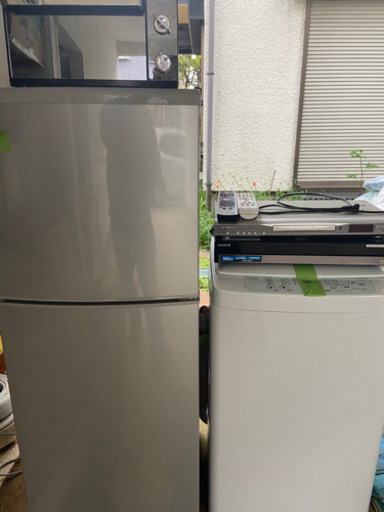 生活家電　5点セット　冷蔵庫　洗濯機　オーブントースター他