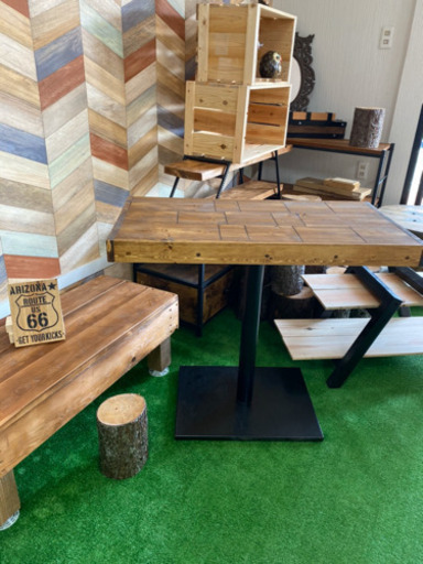 天板新品✳️アンティーク✳️テーブル✳️鉄と木