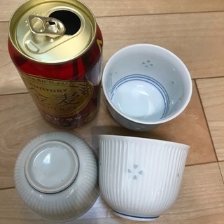 109、湯呑み茶碗（白）3個