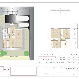 一戸建て住宅の図面書きます。