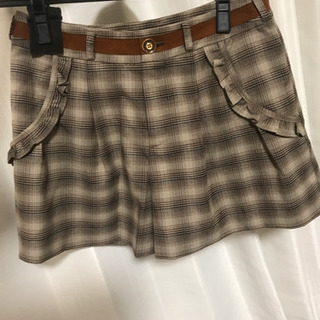 ショートパンツ キュロット風 チェック 春 マッシュマッシュ M...