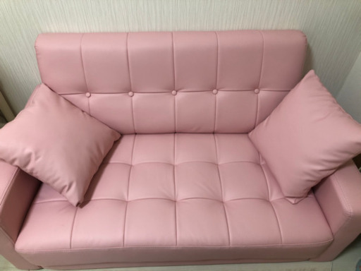 ソファ ピンク 新品 2人掛け
