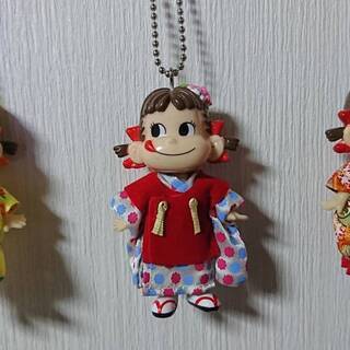 GW　ぺこちゃん晴れ着姿　マスコット　3体　①