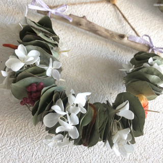 受注制作ユーカリのミルフィーユガーランド325の画像