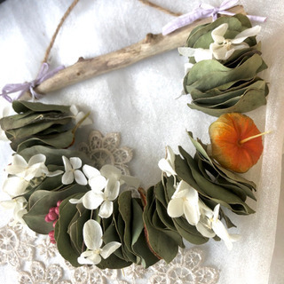 受注制作ユーカリのミルフィーユガーランド325の画像