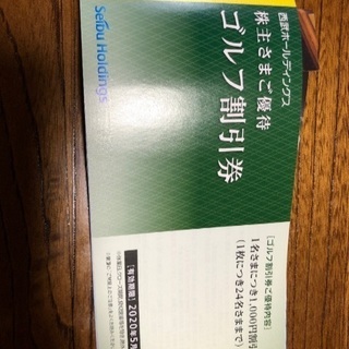 西武ホールディングス　株主　優待券の画像