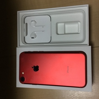 美品　SIMフリー　iPhone7  128GB product red アップル　Appleの画像