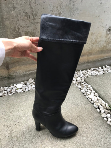 銀座かねまつ　ニーハイブーツ　黒　 銀座かねまつ」秋のおしゃれはやっぱり足元から♪主役になる新作 