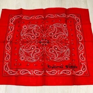 バンダナ(赤)　新品