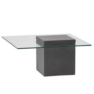【モデルルーム展示品】Flying table ガラス コンクリート ローテーブル