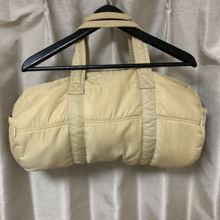 (取引中)MCM エムシーエム　ボストンバッグ　ナイロン　ベージュ　リュックの画像