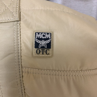 (取引中)MCM エムシーエム　ボストンバッグ　ナイロン　ベージュ　リュックの画像