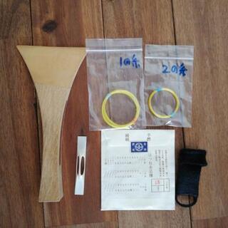 和楽器　細棹　三味線　花梨　撥駒付き　中古の画像