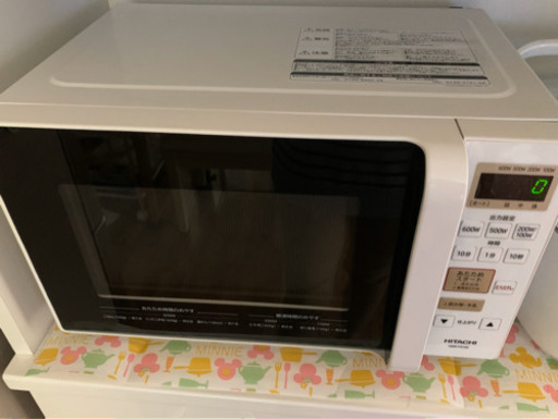 HITACHI フラット電子レンジ 2019年製 HMR-FS182 半年使用のみ 美品