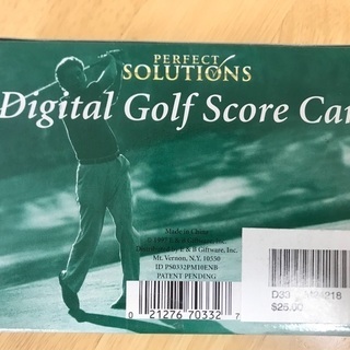【新品未使用】Digital Golf Score Cardの画像