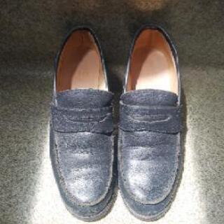 黒ローファー 24cm Fin