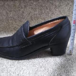 黒ローファー 24cm Finの画像