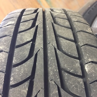 ワゴンRなどの軽自動車　タイヤ＆ホイール　165/55Ｒ14　4本　8部山　日本製タイヤ