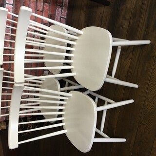 ニトリ　ダイニングチェア　ホワイト 4005302　４脚