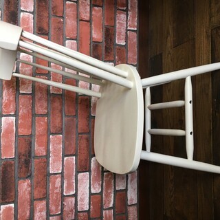 ニトリ　ダイニングチェア　ホワイト 4005302　４脚の画像