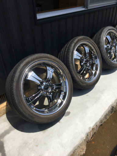 【受渡決定済み】work メッキタイヤホイールセット