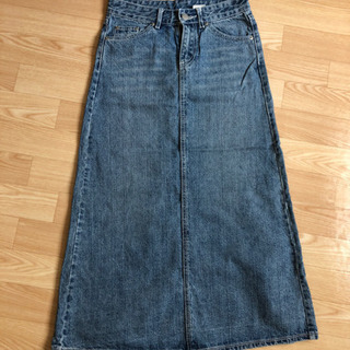 【ワンコインSALE】デニムロングスカート
